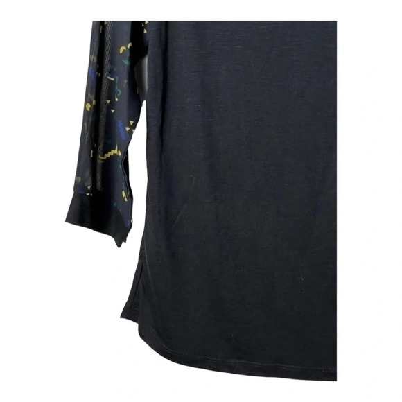 0417W. MODCLOTH 3/4 SHEER SLEEVE HALLOWEEN TOP SIZE‎ MEDIUM BLACK/ORANGE/YELLOW - Picture 11 of 12